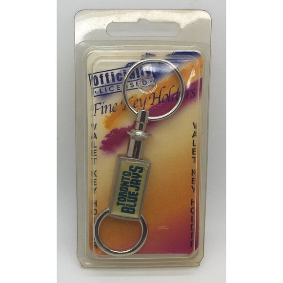 Toronto Blue Jays Valet Key Holder Key Tags 2 Piece Valet Officially Licensed - Picture 3 of 3